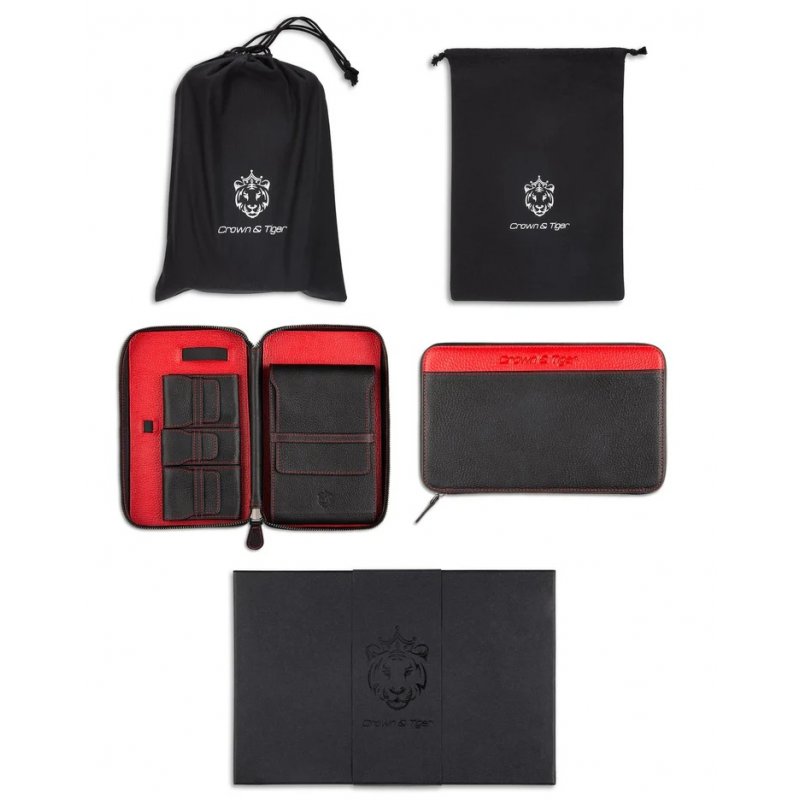 Humidor portabil Crown Tiger Cuba Red 00007902