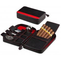 Humidor portabil Crown Tiger Cuba Red 00007902