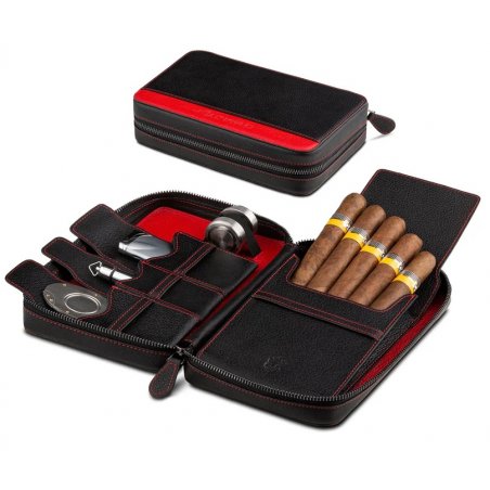 Humidor portabil Crown Tiger Cuba Red 00007902