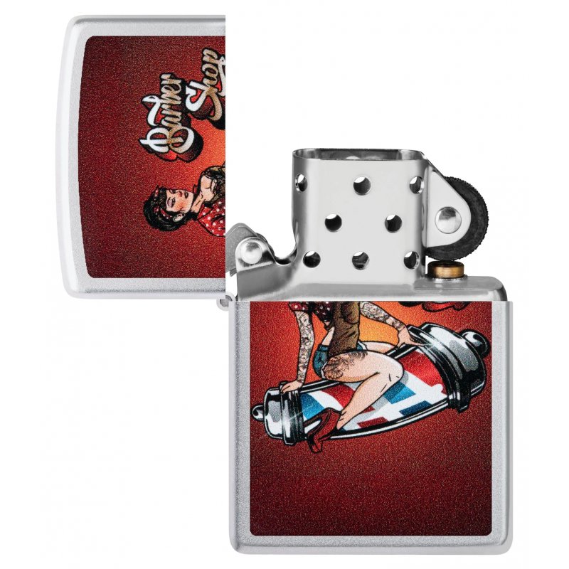 Bricheta Zippo Barber Shop Pinup