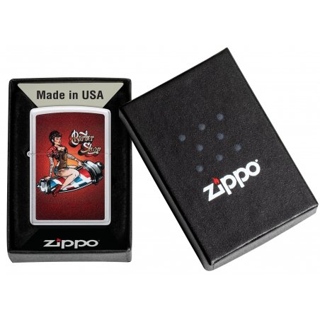 Bricheta Zippo Barber Shop Pinup