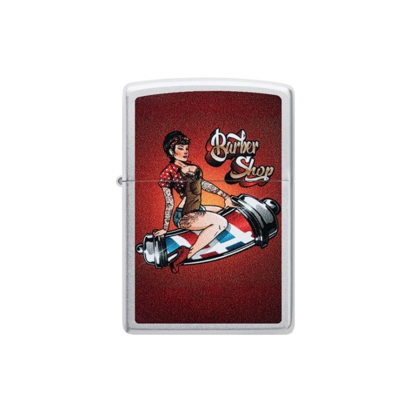 Bricheta Zippo Barber Shop Pinup
