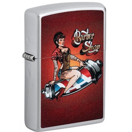 Bricheta Zippo Barber Shop Pinup