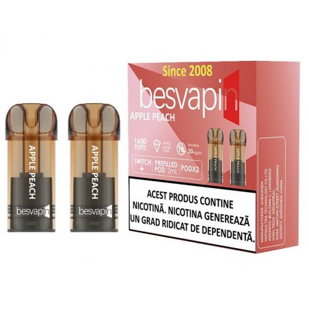 Cartus Besvapin 2x800 pufuri Apple Peach 20 mg