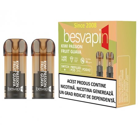 Cartus Besvapin 2x800 pufuri Kiwi Passion Fruit Guava 20 mg.