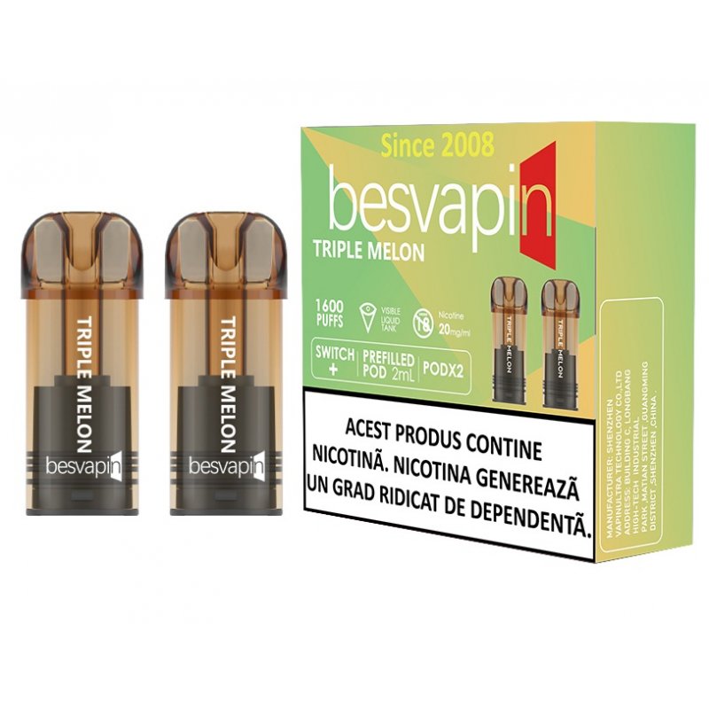 Cartus Besvapin 2x800 pufuri Triple Melon 20 mg