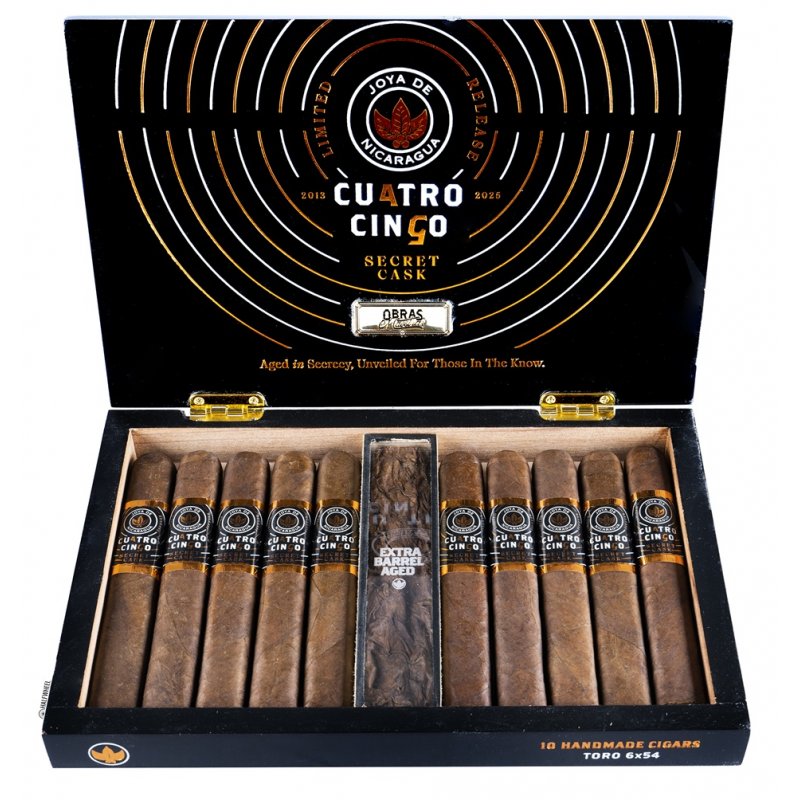 Trabucuri Joya de Nicaragua Cuatro Cinco Secret Cask Limited Edition Toro 10