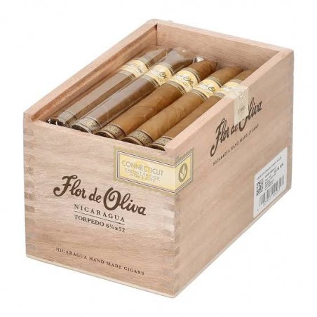 Trabucuri Oliva Flor de Oliva Connecticut Torpedo 25
