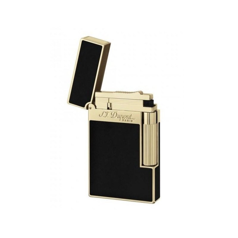 Bricheta S.T. Dupont Ligne 2 Black Lacquer and Gold 016884