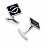 Butoni S.T. Dupont Cufflinks Black Lacquer Paladium 005366