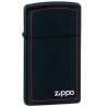 Bricheta Zippo 1618ZB Black Matte Slim