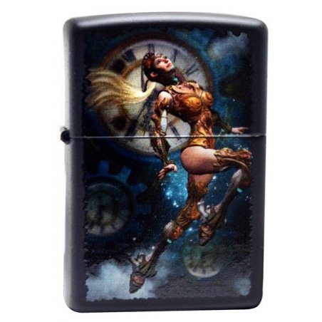 Bricheta Zippo 28670 Steampunk Aviator Girl Jumping