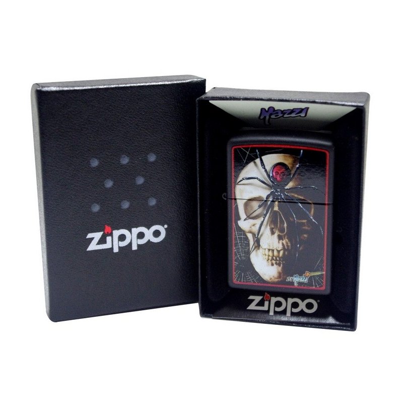 Bricheta Zippo 28627 Mazzi Skull and Spider