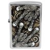 Bricheta Zippo 28869 Skull Scroll Hand