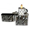 Bricheta Zippo 28869 Skull Scroll Hand