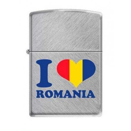 Bricheta Zippo 24648CI013053 I Love Romania