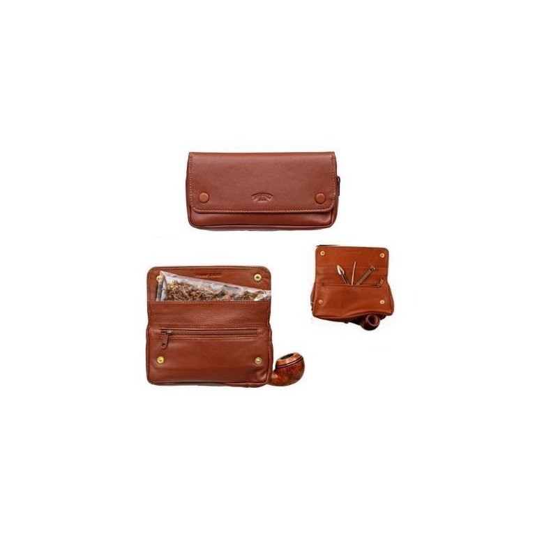 Borseta 3 pipe Ronson Brown