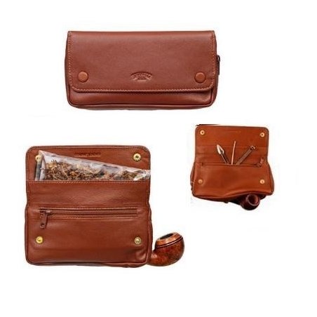Borseta 3 pipe Ronson Brown
