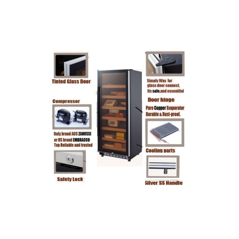 Humidor electric 1100 trabucuri Cereg JF288C