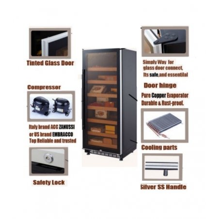 Humidor electric 1100 trabucuri Cereg JF288C