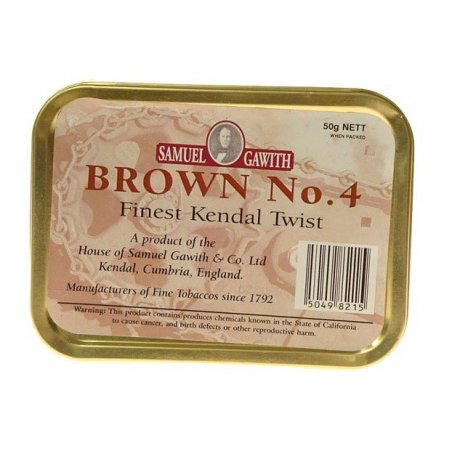 Tutun de pipa Samuel Gawith Brown No. 4 Finest Kendal Twist 50 g