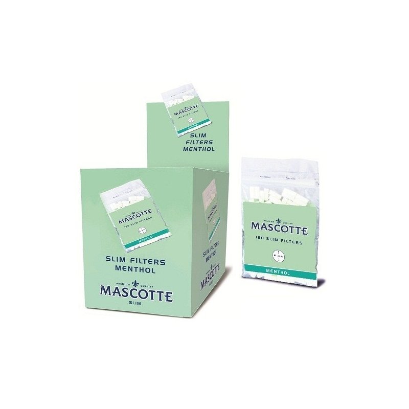 Filtre Mascotte Slim Menthol 20 Pungi