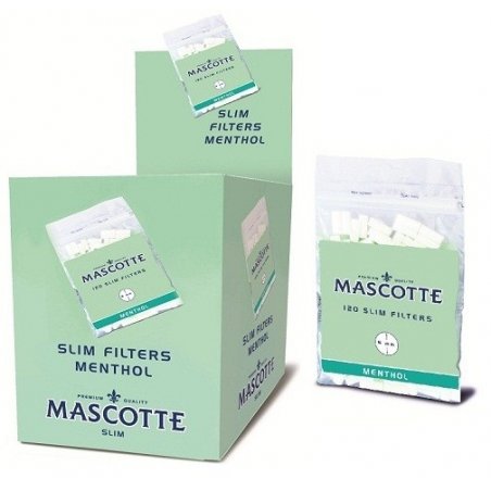 Filtre Mascotte Slim Menthol 20 Pungi