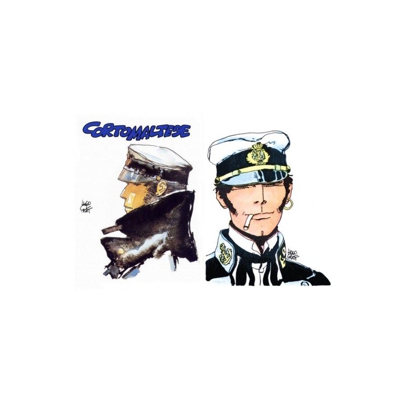Scrumiera 2 trabucuri Egoist Corto Maltese Portrayed
