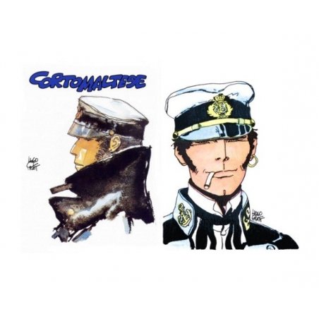 Scrumiera 2 trabucuri Egoist Corto Maltese Portrayed