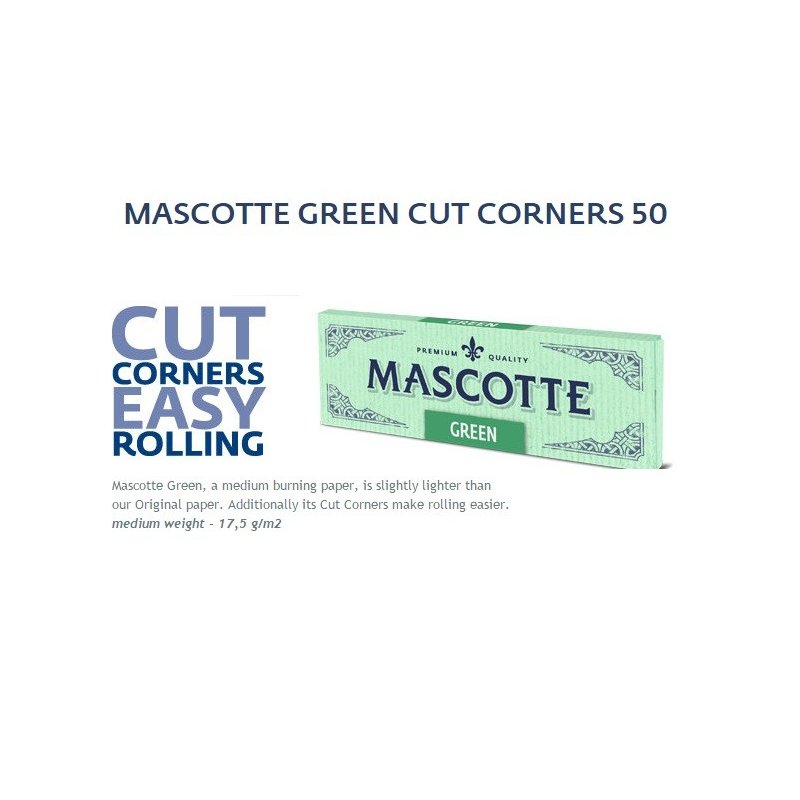 Foite de rulat Mascotte Green Cut Corners 50 pachete
