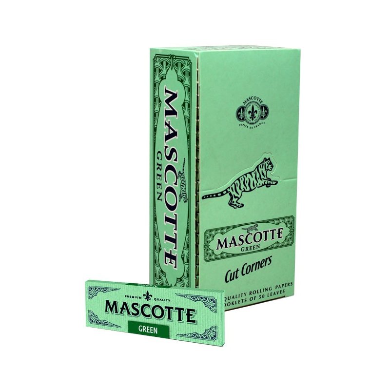 Foite de rulat Mascotte Green Cut Corners 50 pachete