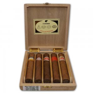 Cutie cadou cu 5 trabucuri cubaneze Robusto cu livrare din stoc.