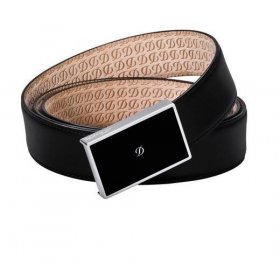 Curea S.T Dupont Heritage Black Lacquer Buckle