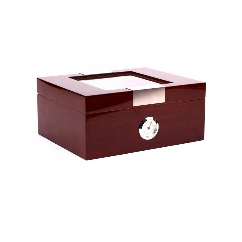 Humidor Savinelli Walnut Glossy 75 trabucuri