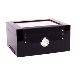 Humidor Savinelli Black Glossy 75 trabucuri