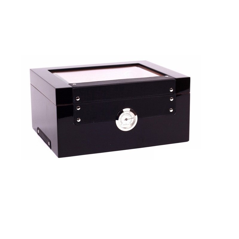 Humidor Savinelli Black Glossy 75 trabucuri