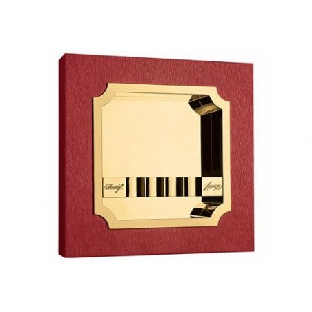 Scrumiera trabucuri Davidoff Leather Red Palladium