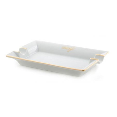 Scrumiera trabucuri Davidoff Portelan Alb-Auriu Mica