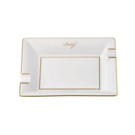 Scrumiera trabucuri Davidoff Portelan Alb-Auriu Mare