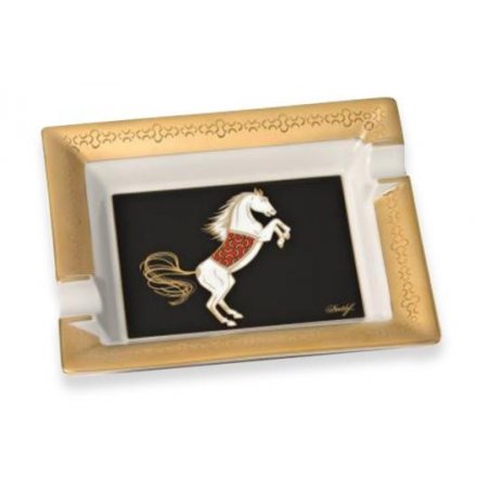 Scrumiera trabucuri Davidoff Portelan Dav LM Horse Gold