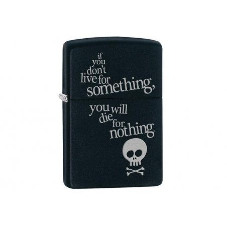 Bricheta Zippo Live For Something Black Matte