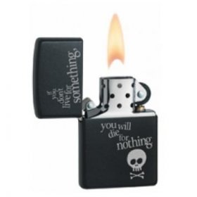 Bricheta Zippo Live For Something Black Matte