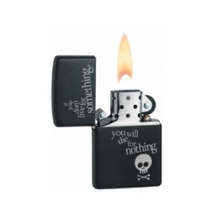 Bricheta Zippo Live For Something Black Matte