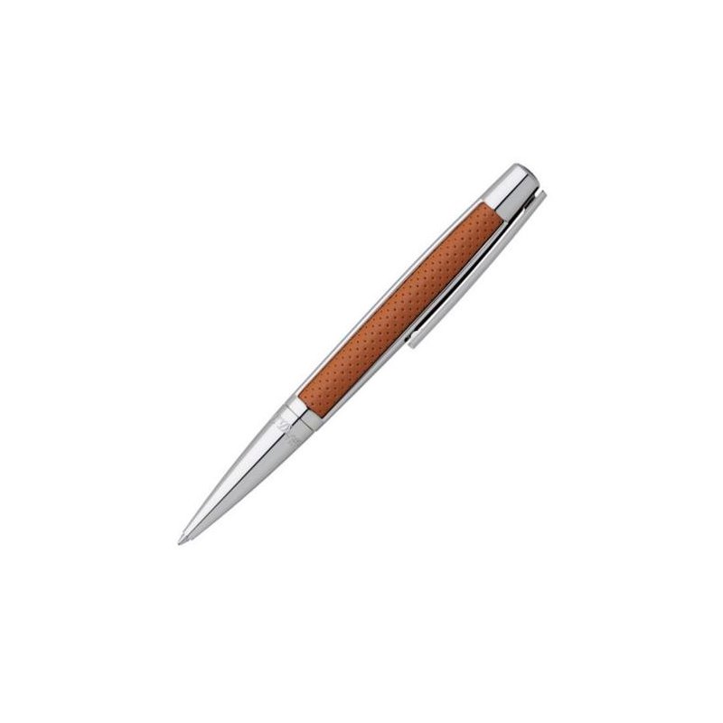 BallPoint S.T. Dupont Defi Palladium Leather Brown