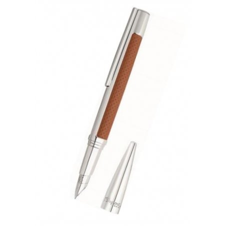 Stilou S.T. Dupont Defi Brown Leather Palladium