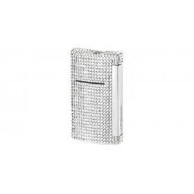 Bricheta S.T. Dupont Minijet Swarovski Cristals Chrome