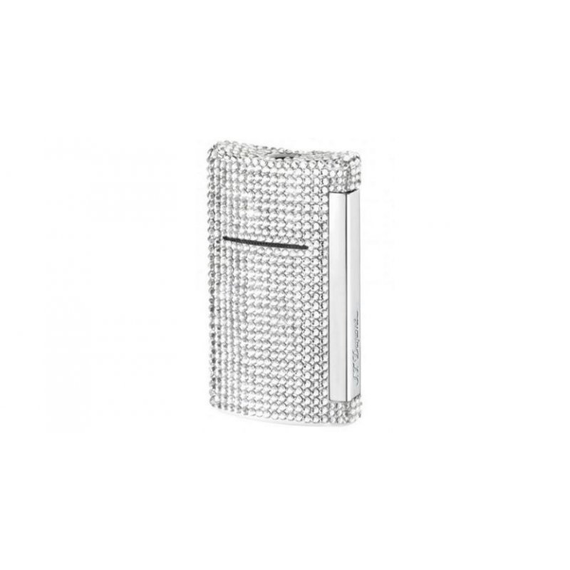 Bricheta S.T. Dupont Minijet Swarovski Cristals Chrome