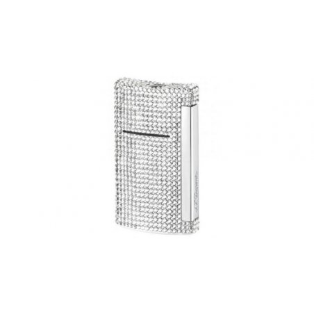 Bricheta S.T. Dupont Minijet Swarovski Cristals Chrome