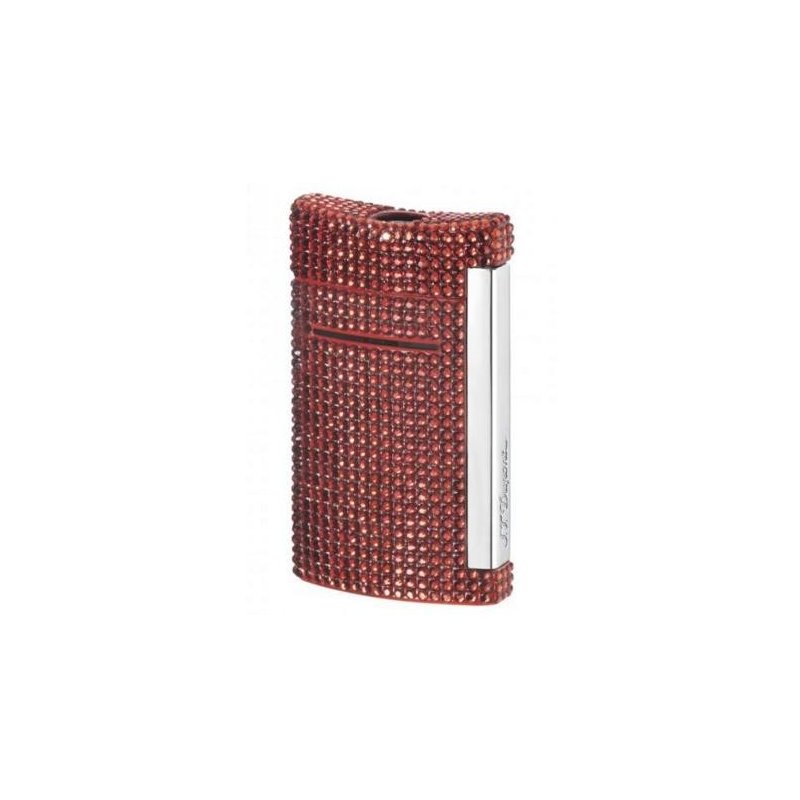 Bricheta S.T. Dupont Minijet Swarovski Cristals Red