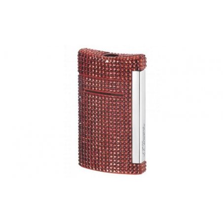 Bricheta S.T. Dupont Minijet Swarovski Cristals Red